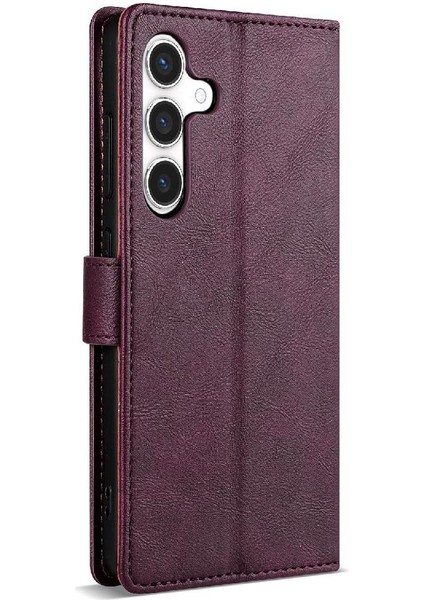 Samsung Galaxy S24 Manyetik Kapatma Anti Kayma Kart Yuvaları Için Flip Case (Yurt Dışından) modelleri