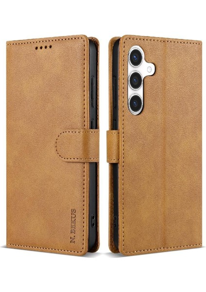 Samsung Galaxy S24 Manyetik Kapatma Anti Kayma Kart Yuvaları Için Flip Case (Yurt Dışından) indirimleri