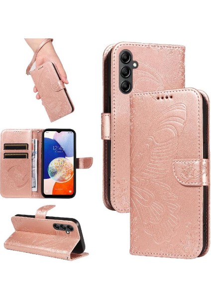 Kredi Kartı Yuvası Kabartmalı Yüksek ile Samsung Galaxy Credit 5g Için Flip Case (Yurt Dışından)