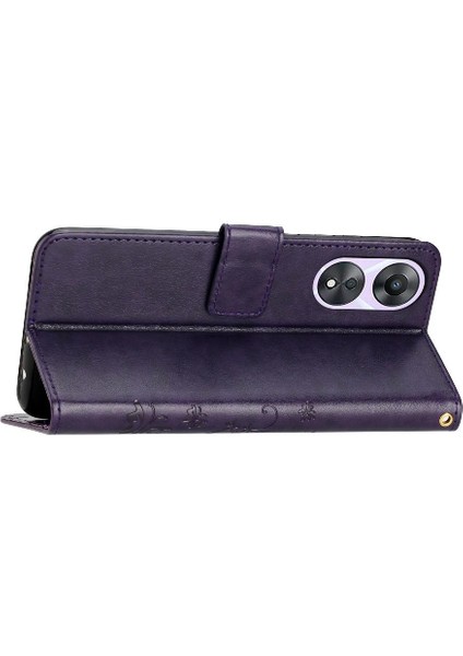 Oppo Için Filp Durumda A78/OPPO Pu Deri Kickstand Bilek Kayışı Kart Tutucu (Yurt Dışından) fırsatları