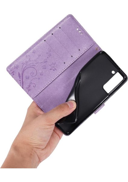 Samsung Galaxy S21 Için Kickstand Durumda Kart Tutucu Manyetik Kapatma Pu (Yurt Dışından) fiyatları