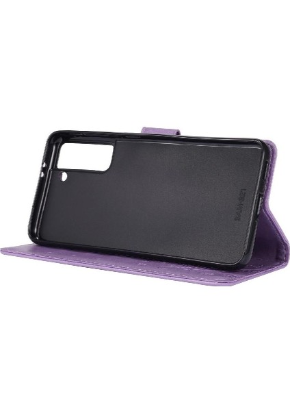 Samsung Galaxy S21 Için Kickstand Durumda Kart Tutucu Manyetik Kapatma Pu (Yurt Dışından) modelleri