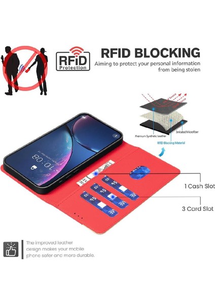 Samsung Galaxy S23 Artı Darbeye Tpu Iç Kabuk Kartı Rfıd Için Flip Case (Yurt Dışından)