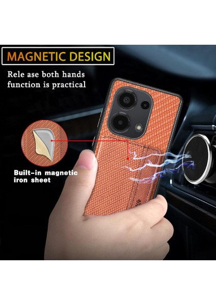 Xiaomi Redmi Için Not 13 Pro 4g Manyetik Kart Tutucu Standı Fonksiyonu (Yurt Dışından)
