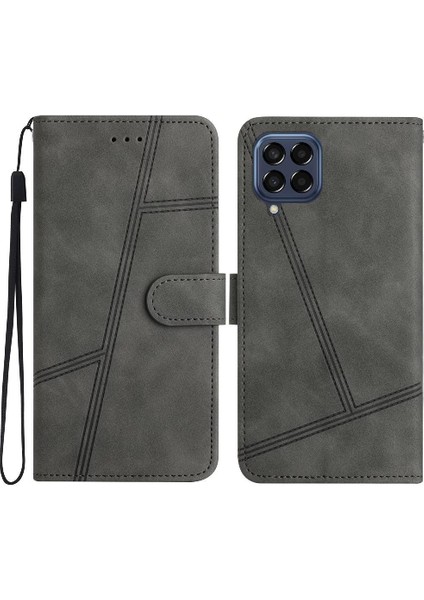 Samsung Galaxy M33 5g Için Flip Case Cüzdan Pu Deri Tam Koruma Kartı (Yurt Dışından)