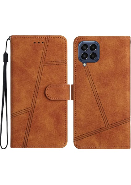 Samsung Galaxy M33 5g Için Flip Case Cüzdan Pu Deri Tam Koruma Kartı (Yurt Dışından)