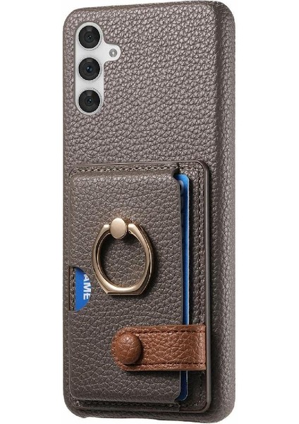 Samsung Galaxy A54 5g Premium Dokulu Deri Kart Yuvaları Halka (Yurt Dışından) fırsatları