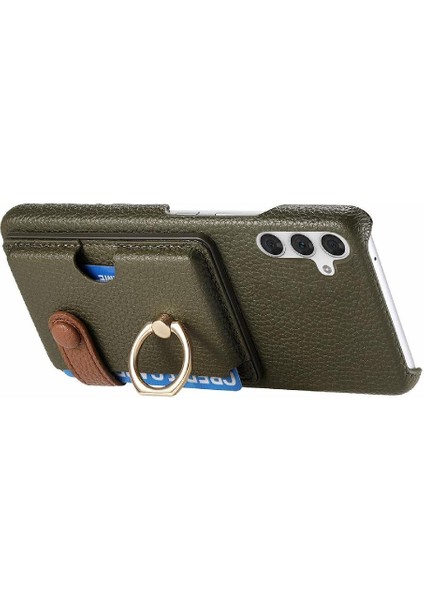 Samsung Galaxy A54 5g Premium Dokulu Deri Kart Yuvaları Halka (Yurt Dışından) modelleri