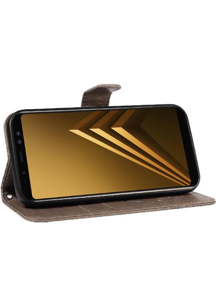 Samsung Galaxy A8 2018 Için Flip Case Kredi ile Ayrılabilir El Kayışı (Yurt Dışından)