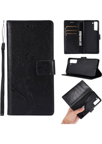 Samsung Galaxy S21 Için Kickstand Durumda Kart Tutucu Manyetik Kapatma Pu (Yurt Dışından)