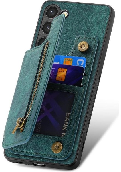 Samsung Galaxy S23 Vintage Fermuar Cüzdan Için Kılıf Katlanabilir Arka Kapak (Yurt Dışından) indirimleri