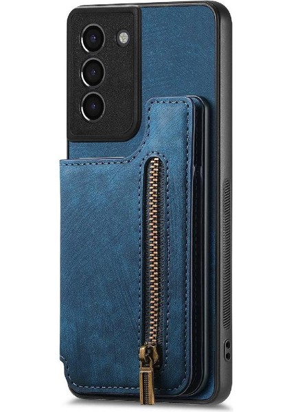 Samsung Galaxy S21 Vintage Fermuar Cüzdan Standı Fonksiyonu Için Kılıf Katlanabilir (Yurt Dışından) indirimleri