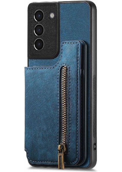 Samsung Galaxy S21 Artı Vintage Fermuar Cüzdan Katlanabilir Arka Kapak (Yurt Dışından) modelleri