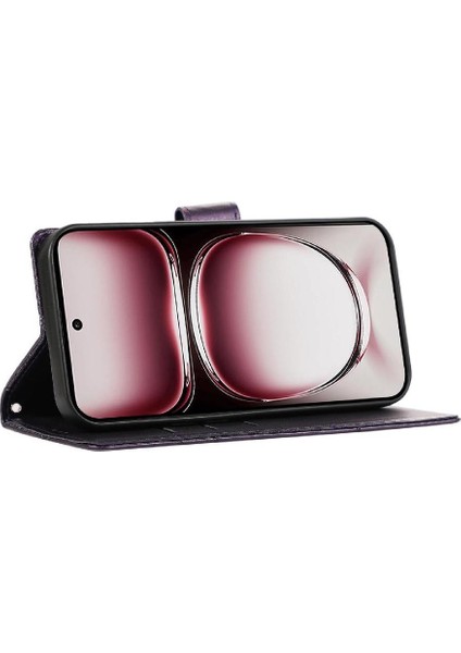 Oppo Oppo 12 Pro 5g Için Flip Case Üç Kart Yuvaları Darbeye Kickstand (Yurt Dışından) fırsatları