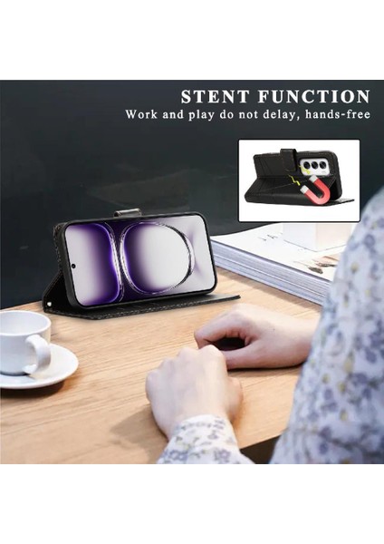 Oppo Oppo 12 5g Için Flip Case Kickstand Üç Kart Yuvaları Şok Emici (Yurt Dışından) indirimleri