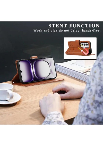 Oppo Oppo 12 5g Için Flip Case Kickstand Üç Kart Yuvaları Şok Emici (Yurt Dışından) indirimleri
