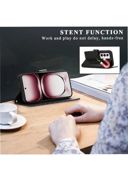 Oppo Oppo 12 Pro 5g Için Flip Case Üç Kart Yuvaları Darbeye Kickstand (Yurt Dışından) indirimleri