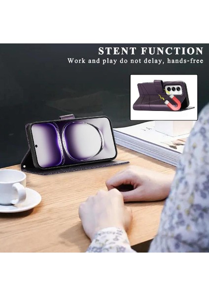 Oppo Oppo 12 5g Için Flip Case Kickstand Üç Kart Yuvaları Şok Emici (Yurt Dışından) indirimleri