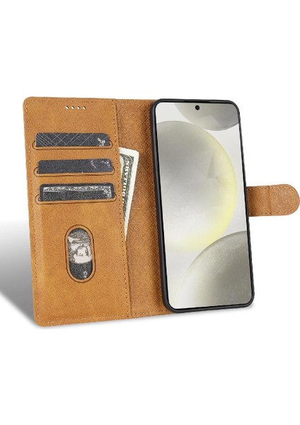 Samsung Galaxy S24 Artı Manyetik Kapatma Için Flip Case Yan Cep Çift (Yurt Dışından) fiyatları