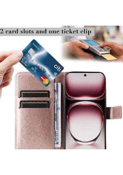 Oppo Için Kılıf Card 12 Pro 5g Flip Kickstand Pu Deri Kart Yuvası ile (Yurt Dışından) modelleri