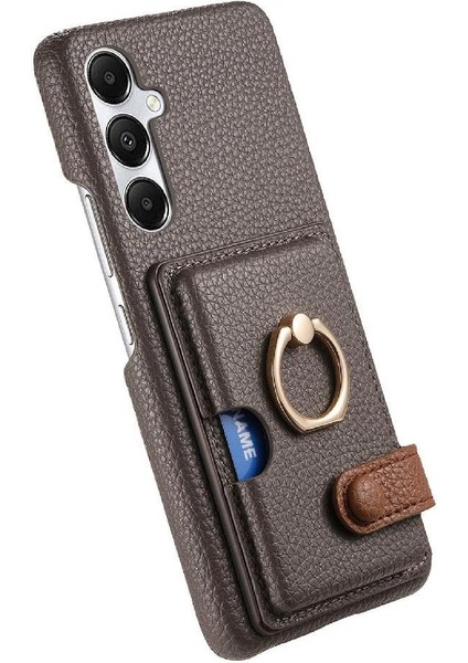 Samsung Galaxy A35 Halka Standı Premium Dokulu Deri Kart Yuvaları (Yurt Dışından) fiyatları