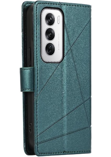 Oppo Oppo 12 5g Için Flip Case Kickstand Üç Kart Yuvaları Şok Emici (Yurt Dışından) modelleri