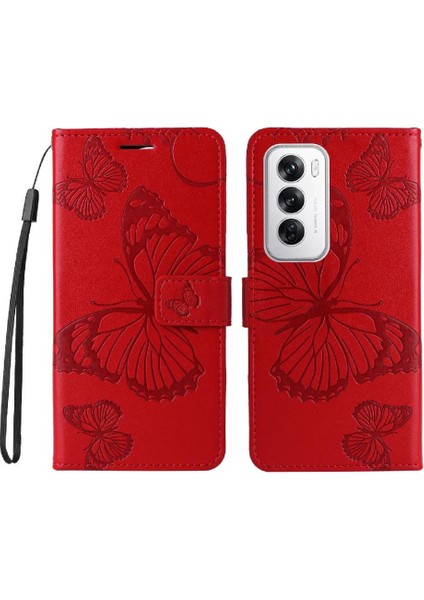 Kart Yuvası Standı Flip Pu ile Oppo Oppo 12 5g Darbeye Kapak Için Kılıf (Yurt Dışından)