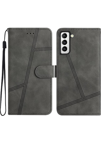 Samsung Galaxy S21 Için Flip Case Kart Yuvaları Tutucu Manyetik Kapak Folio Pu (Yurt Dışından)
