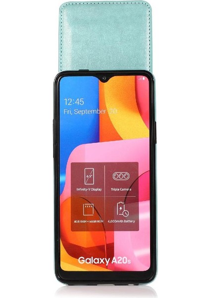 Samsung Galaxy A20S Kart Tutucu Kılıf Cüzdan Manyetik ile Uyumlu (Yurt Dışından) modelleri