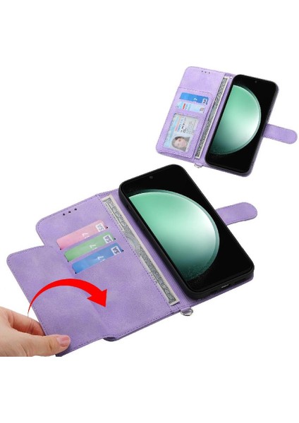 Samsung Galaxy S24 Fe Çoklu Kredi Kartı Yuvaları Için Flip Case Kabartmalı (Yurt Dışından) fiyatları
