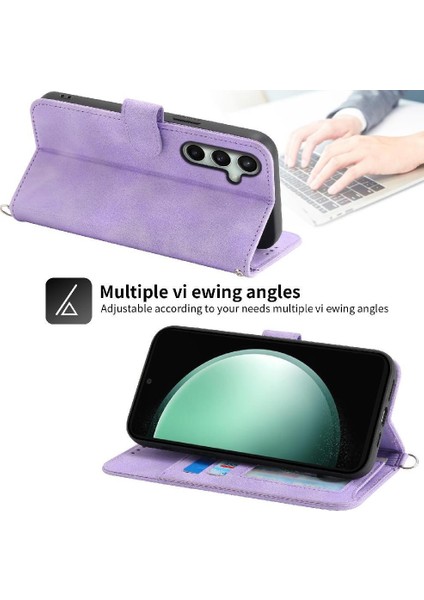 Samsung Galaxy S24 Fe Çoklu Kredi Kartı Yuvaları Için Flip Case Kabartmalı (Yurt Dışından) indirimleri