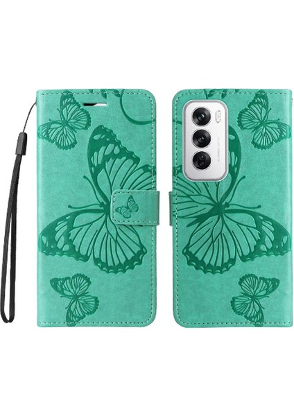 Kart Yuvası Standı Flip Pu ile Oppo Oppo 12 5g Darbeye Kapak Için Kılıf (Yurt Dışından)