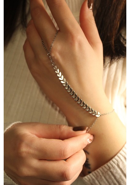 Silver Yaprak Desen Çelik Şahmeran fiyatları