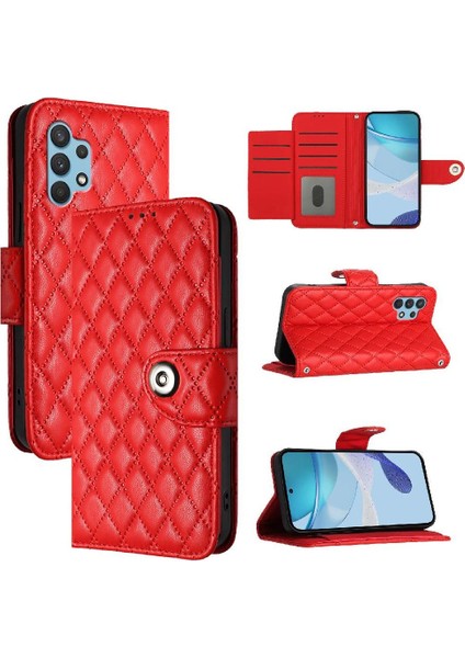 Samsung Galaxy A32 4g Cüzdan Kapak Kart Tutucu Bilek Şeridi Için Kılıf (Yurt Dışından) indirimleri