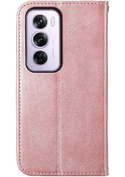 Oppo Oppo 12 Pro 5g Için Flip Case Standı El Kayışı Eşkenar Dörtgen Şekli Günlük Kullanım (Yurt Dışından) modelleri
