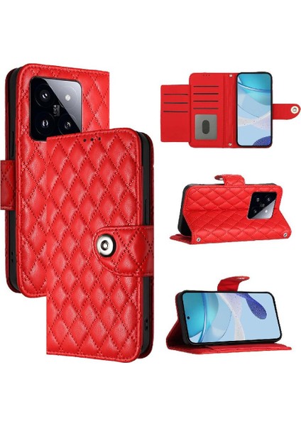 Xiaomi 14 Pro 5g Için Kılıf Cüzdan Kapak Kart Tutucu Bilek Şerit Darbeye (Yurt Dışından)