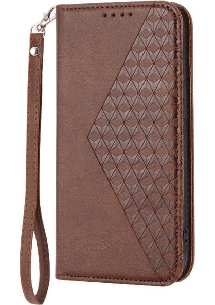 Samsung Galaxy S24 Cüzdan Eşkenar Dörtgen Şekli Standı Günlük Kullanım Için Flip Case (Yurt Dışından)