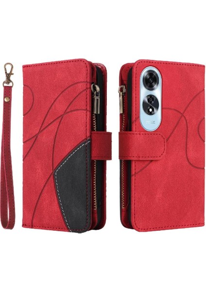 Kart Yuvası Standı Iki Renkli Tarzı ile Oppo A60 4g Dokuz Kart Yuvaları Için Kılıf (Yurt Dışından)
