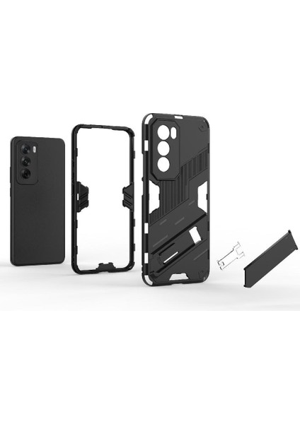 Oppo Oppo 12 5g Kickstand Sağlam Askeri Koruyucu Kapak Için Kılıf (Yurt Dışından)
