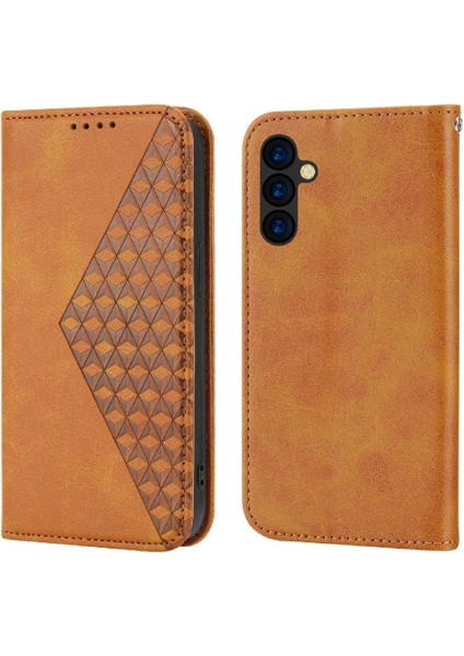 Samsung Galaxy M14 5g Için Flip Case Standı Cüzdan El Kayışı Eşkenar Dörtgen Şekli (Yurt Dışından)
