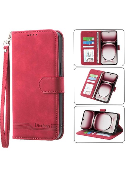 Oppo Oppo 12 Pro 5g Premium Bileklik Kart Yuvaları Nakit Cep Için Flip Case (Yurt Dışından)