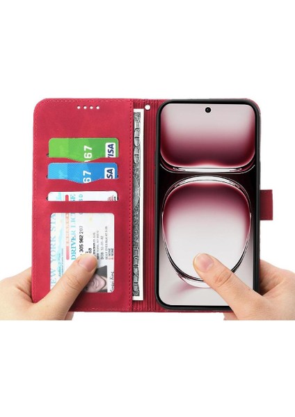 Oppo Oppo 12 Pro 5g Premium Bileklik Kart Yuvaları Nakit Cep Için Flip Case (Yurt Dışından) modelleri