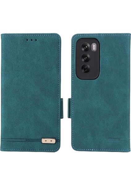 Oppo Oppo 12 5g Manyetik Cüzdan Kickstand Kart Tutucu ile Flip Case (Yurt Dışından)