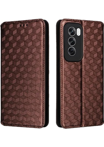 Oppo Oppo 12 Pro 5g Için Flip Case Cüzdan Pu Deri Kart Yuvaları Tutucu (Yurt Dışından)