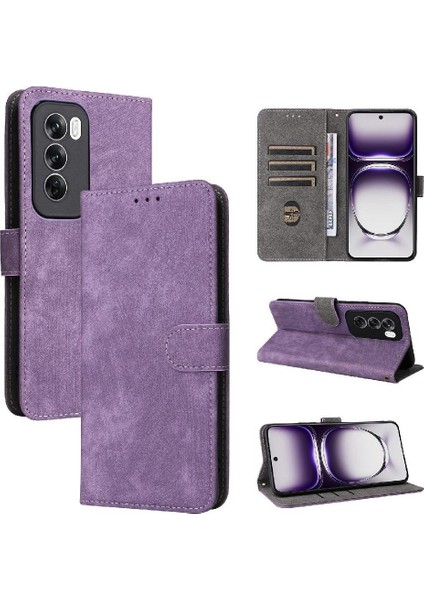 Oppo Oppo 12 5g Pu Deri Kart Yuvaları Için Kılıf Kapak Manyetik Kapatma Rfıd (Yurt Dışından)