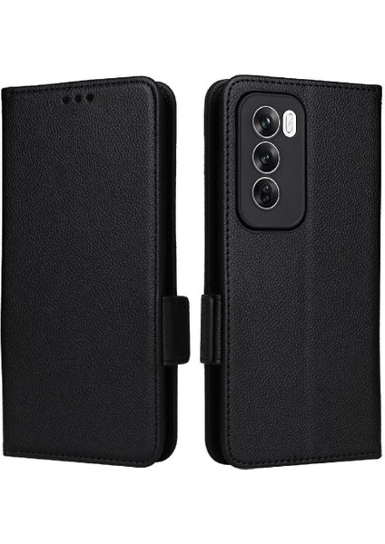 Oppo Oppo 12 Pro 5g Için Flip Case Yan Toka Pu Deri Kart Yuvaları Tutucu (Yurt Dışından)