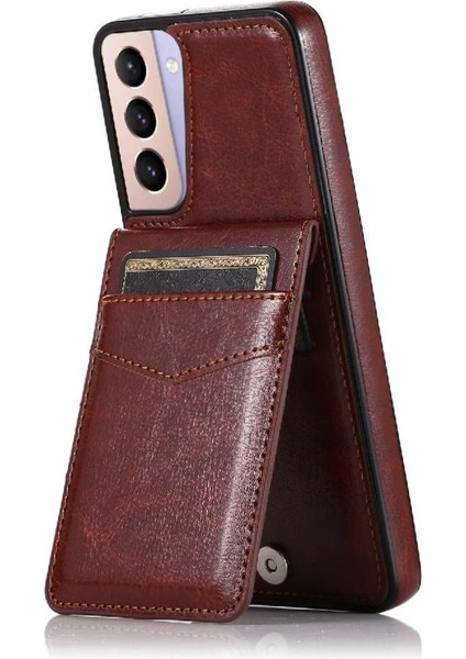 Samsung Galaxy S21 Fe Kart Tutucu Manyetik Toka Kickstand ile Uyumlu (Yurt Dışından)