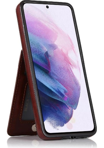 Samsung Galaxy S21 Fe Kart Tutucu Manyetik Toka Kickstand ile Uyumlu (Yurt Dışından)