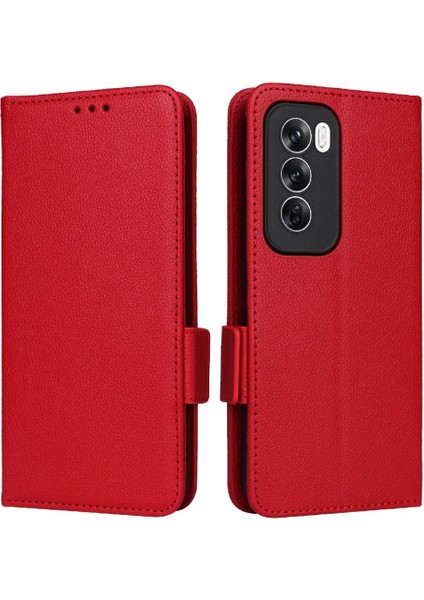 Oppo Oppo 12 5g Için Flip Case Kart Yuvaları Tutucu Yan Toka Cüzdan Pu (Yurt Dışından)