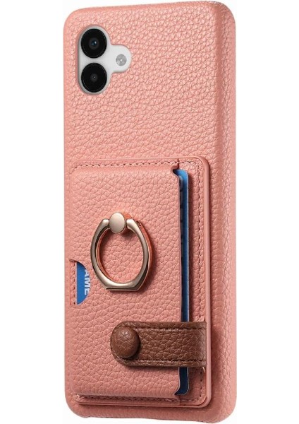 Samsung Galaxy A04 Halka Standı Kart Yuvaları Premium Dokulu Deri (Yurt Dışından) fiyatları